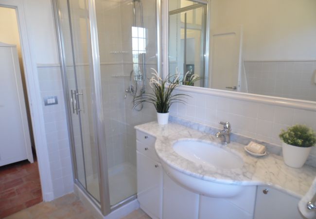 bathroom with shower in the country house by Lake Bolsena bathroom with shower in the country house by Lake Bolsena